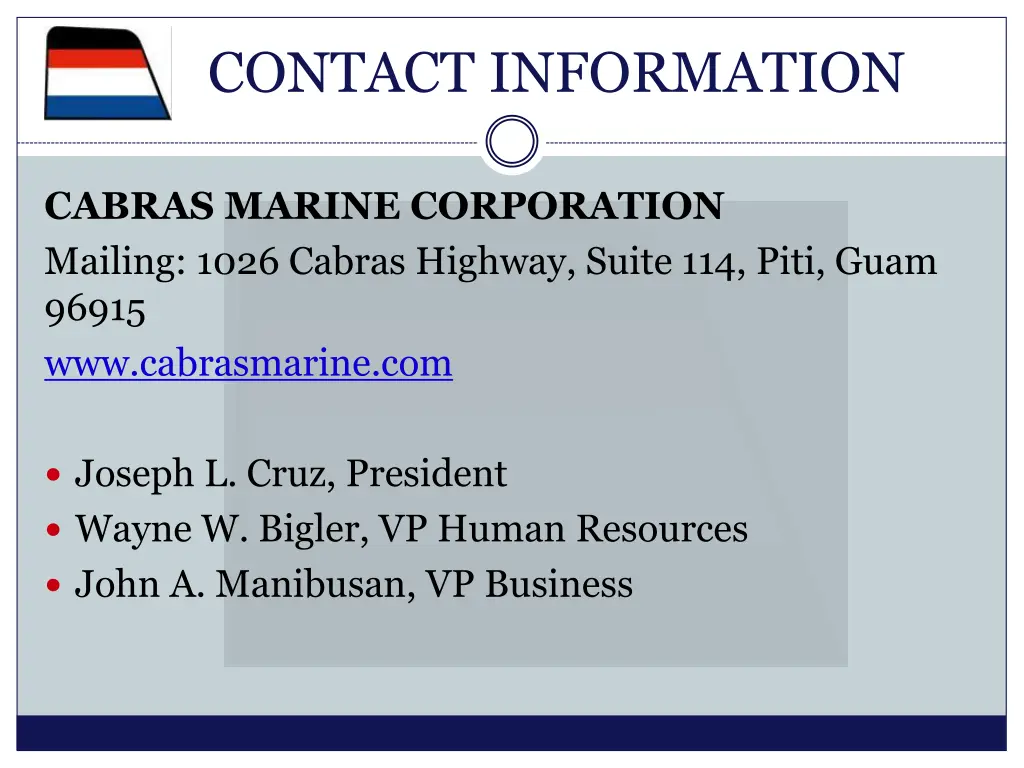 contact information