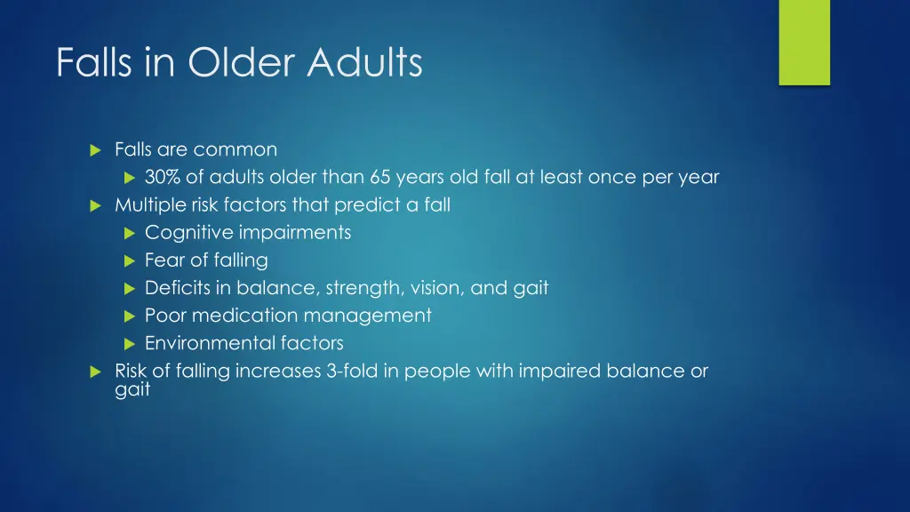 falls in older adults