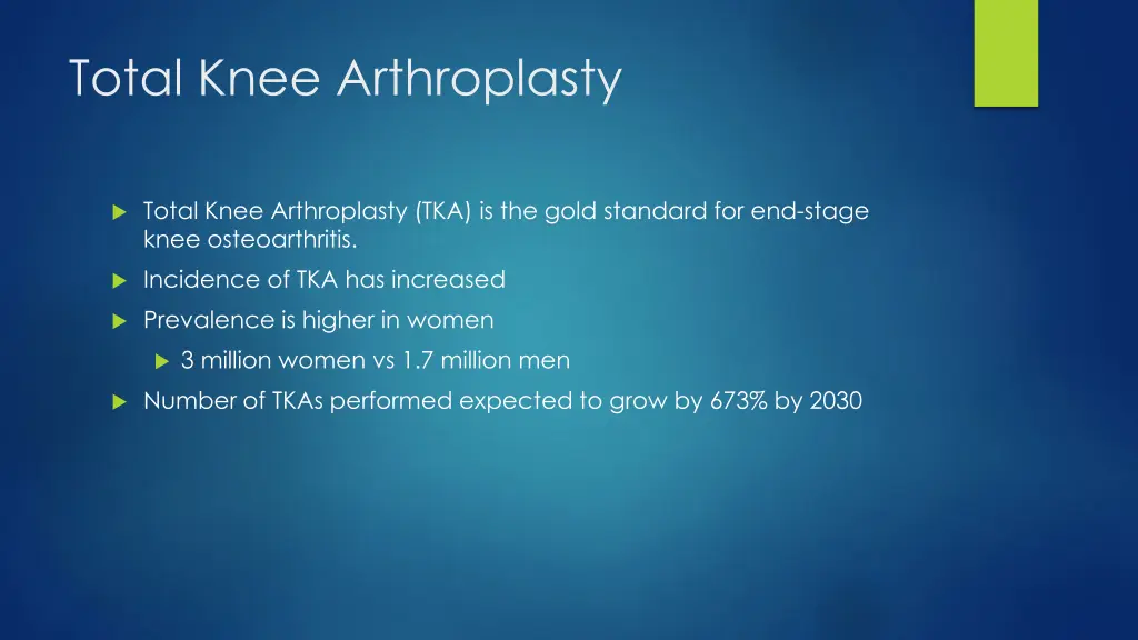 total knee arthroplasty