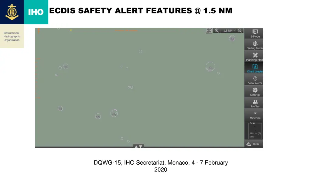 ecdis safety alert features @ 1 5 nm