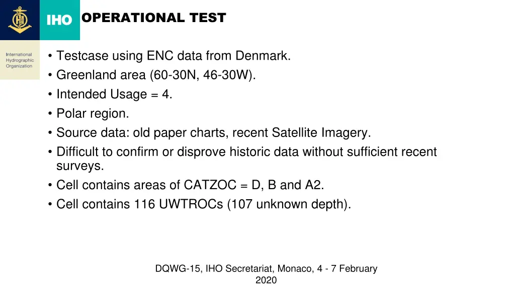 operational test