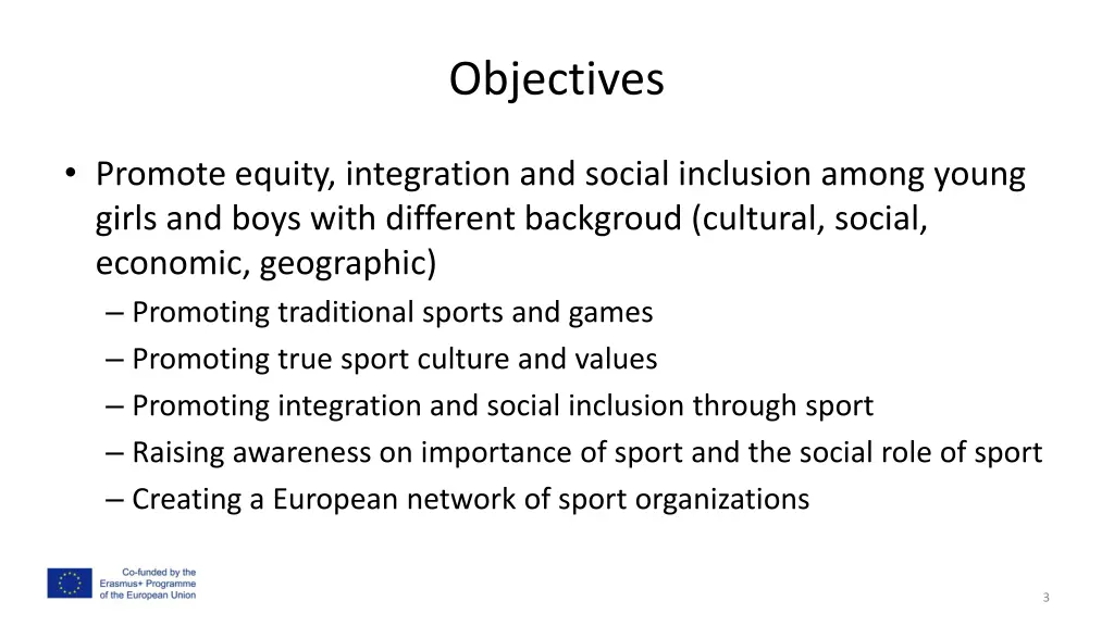 objectives