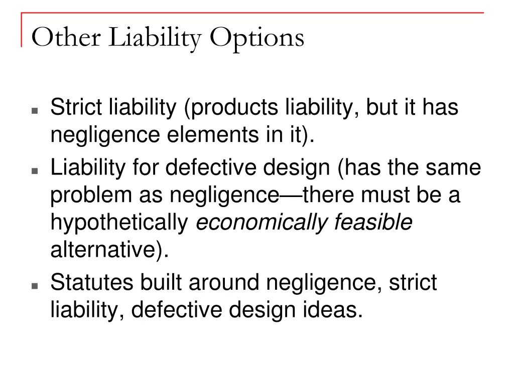 other liability options