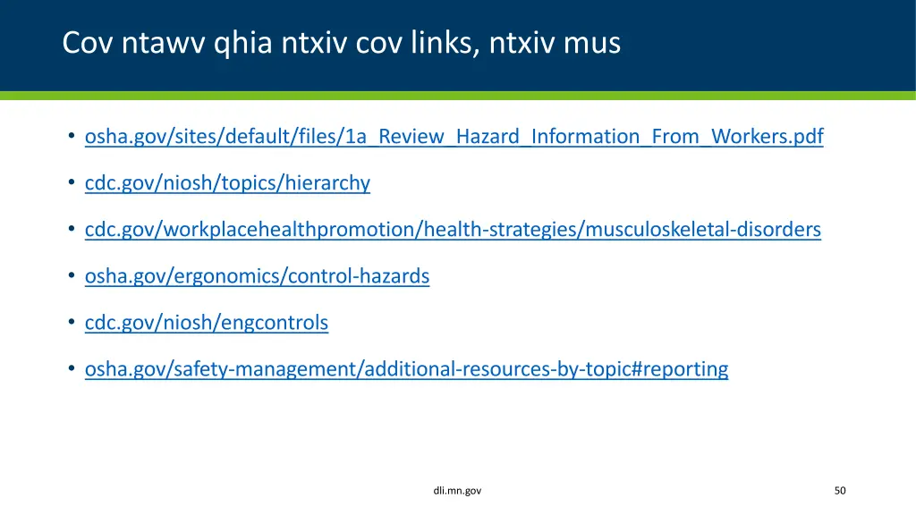 cov ntawv qhia ntxiv cov links ntxiv mus