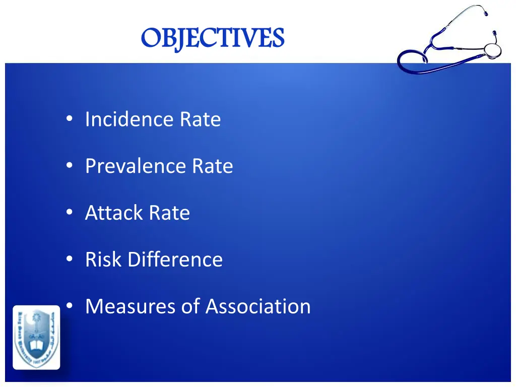 objectives objectives