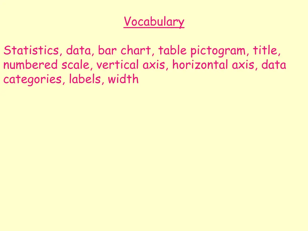 vocabulary