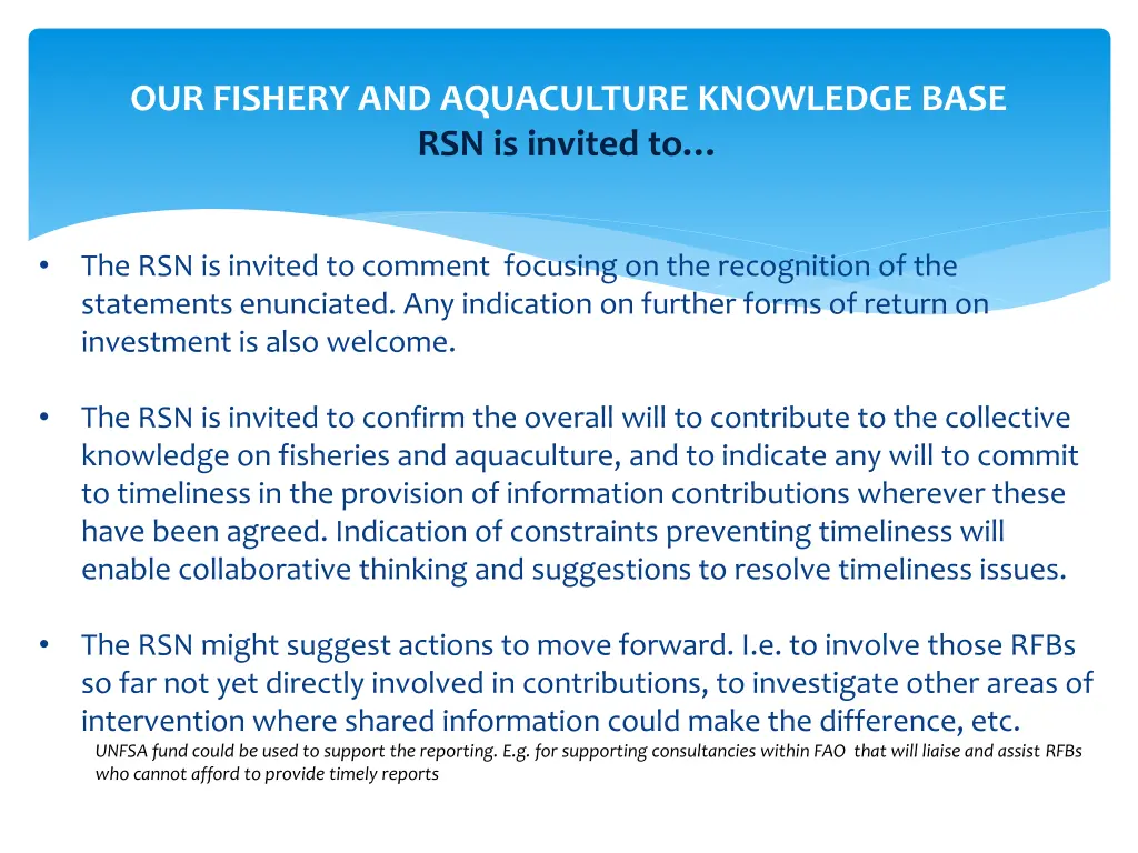 our fishery and aquaculture knowledge base 11