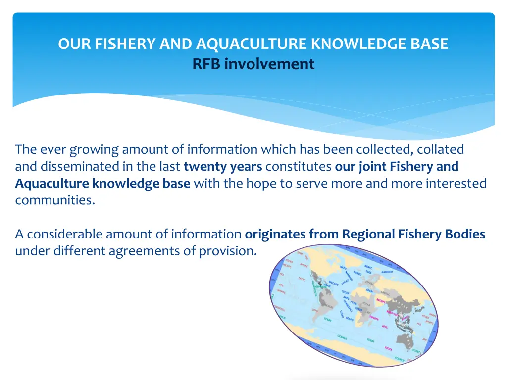 our fishery and aquaculture knowledge base 3