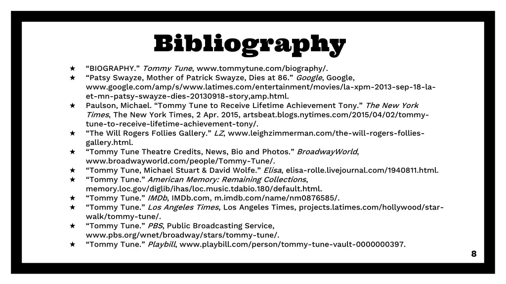 bibliography