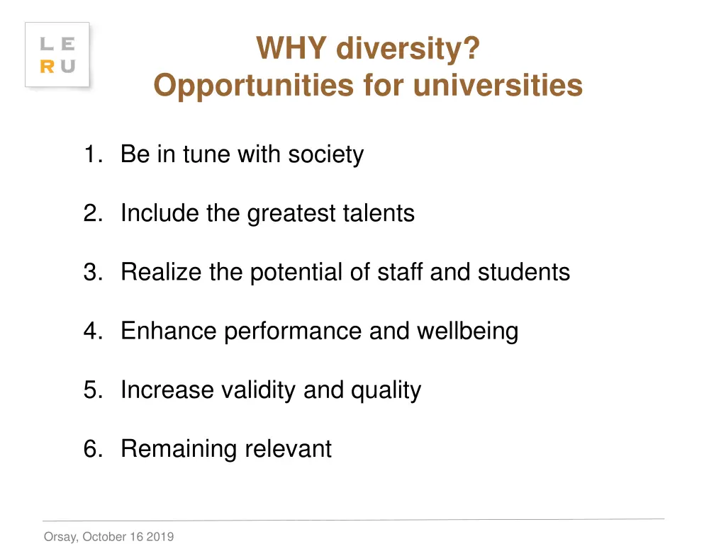 why diversity opportunities for universities