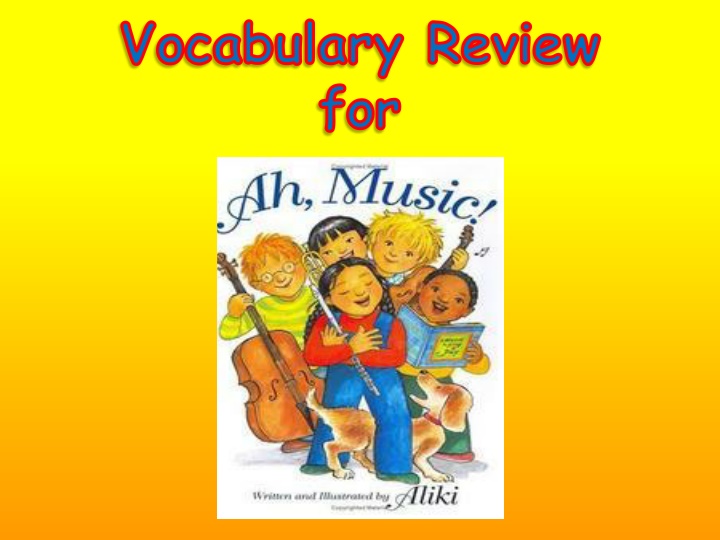 vocabulary review for