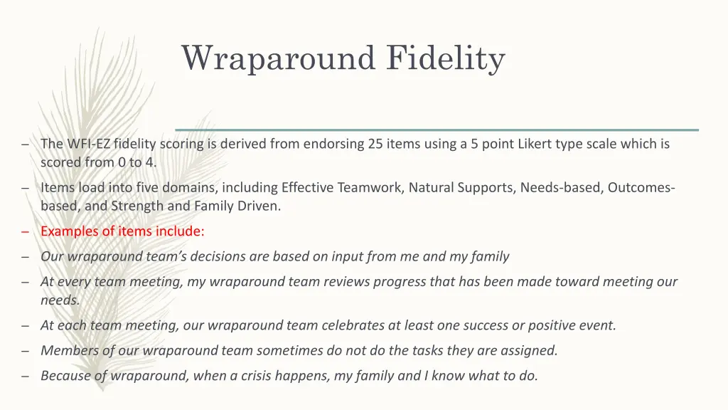 wraparound fidelity