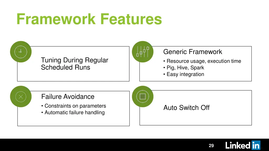 framework features