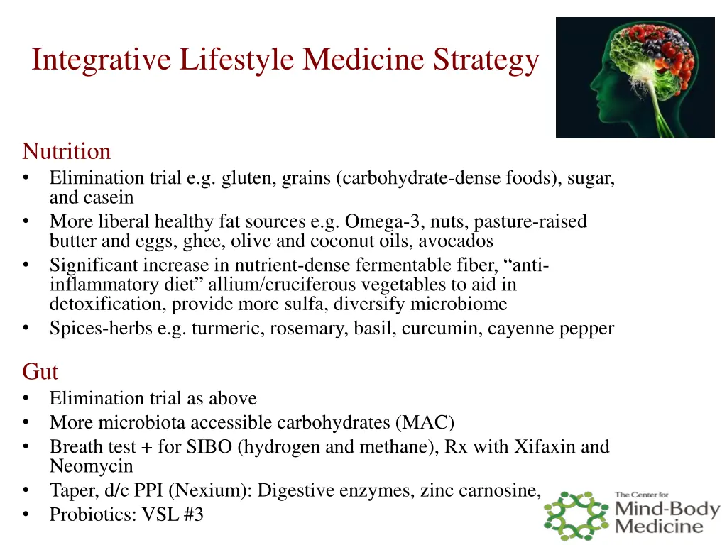 integrative lifestyle medicine strategy