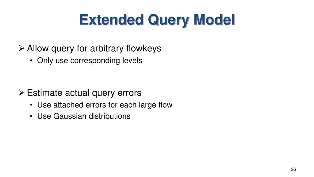 extended query model