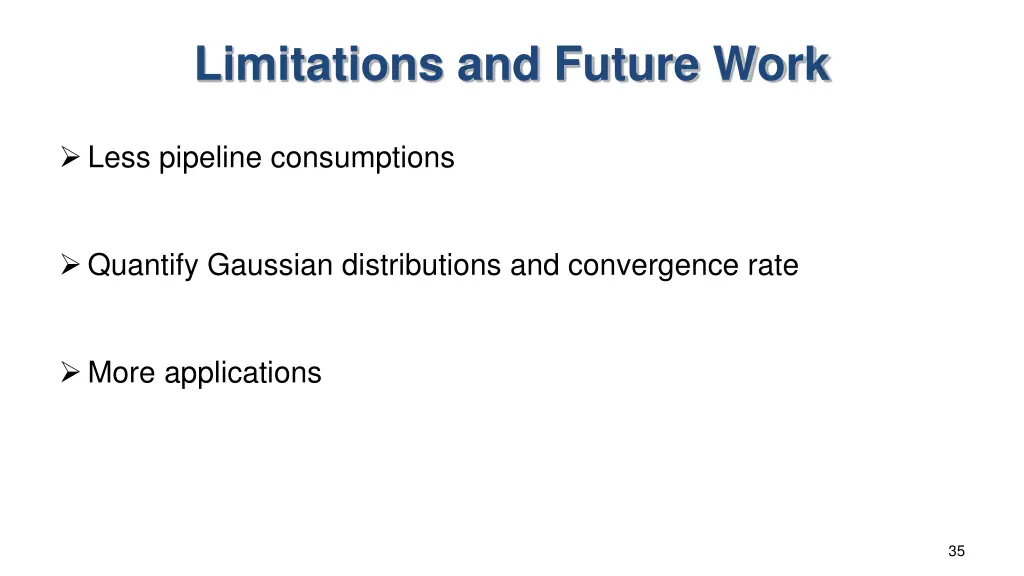 limitations and future work