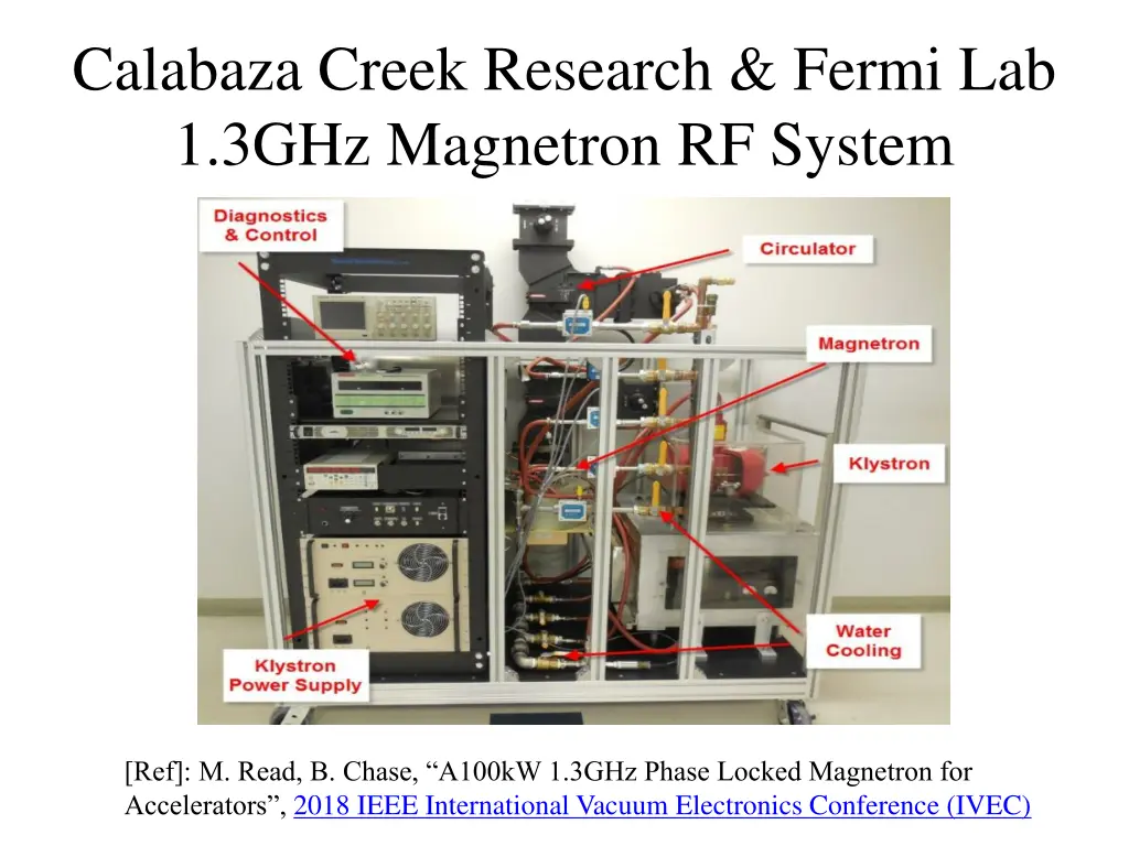 calabaza creek research fermi lab 1 3ghz