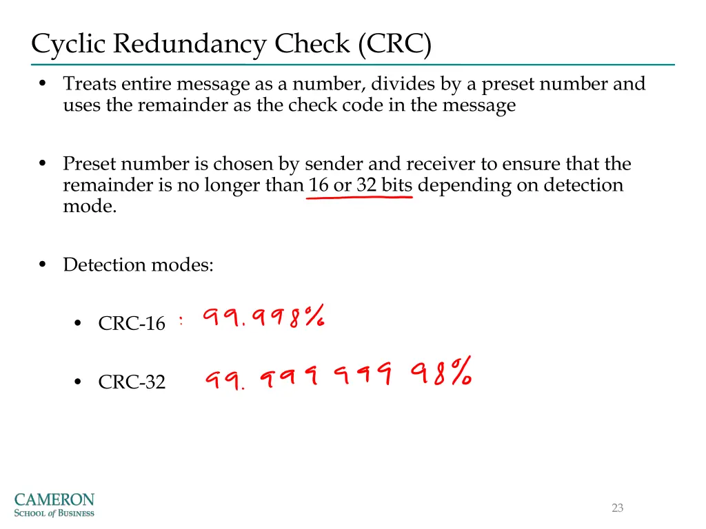 cyclic redundancy check crc