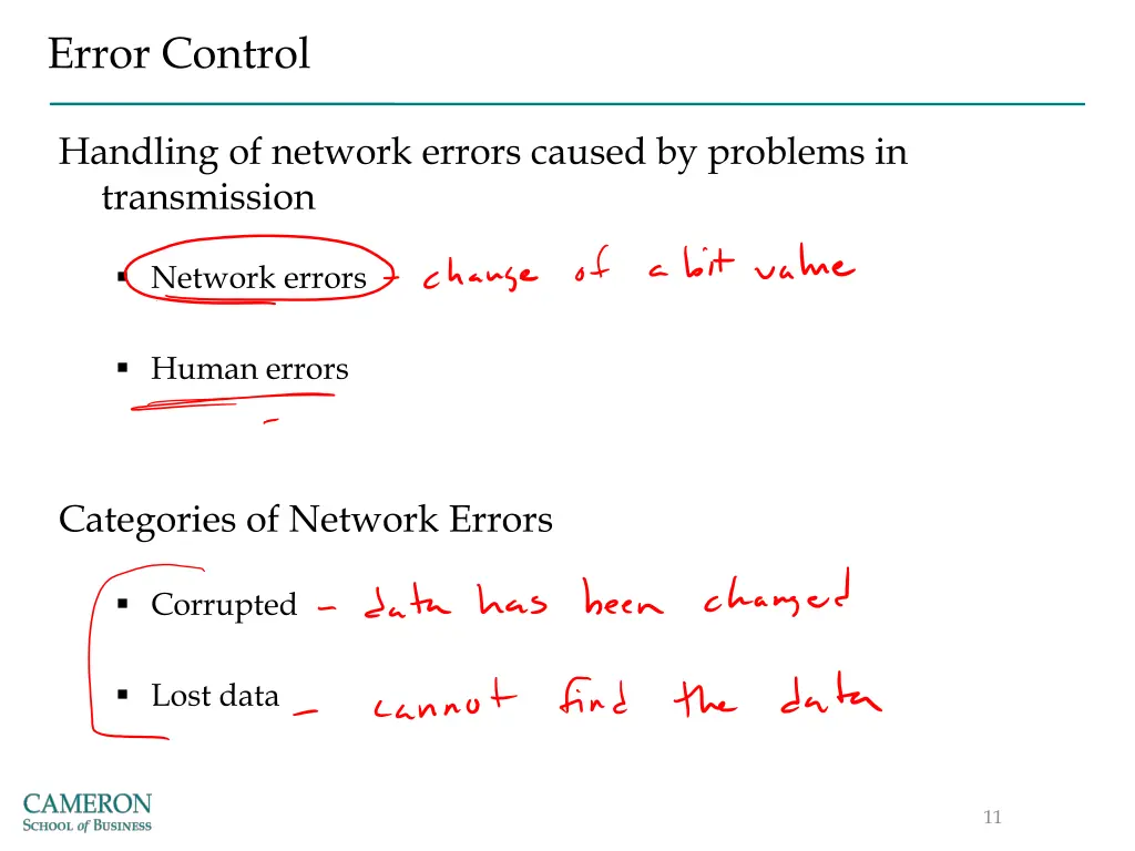 error control