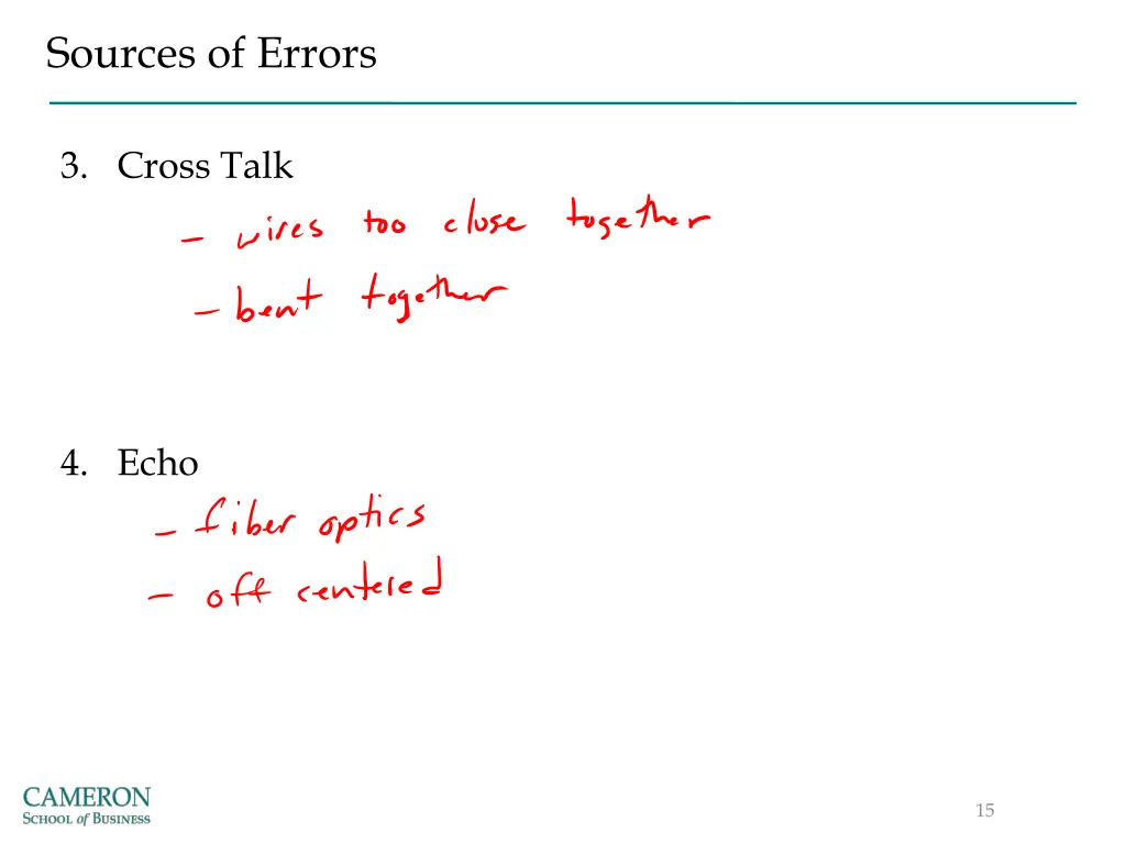 sources of errors 2