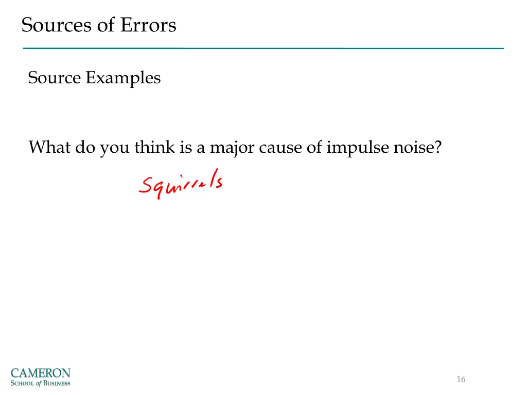 sources of errors 3