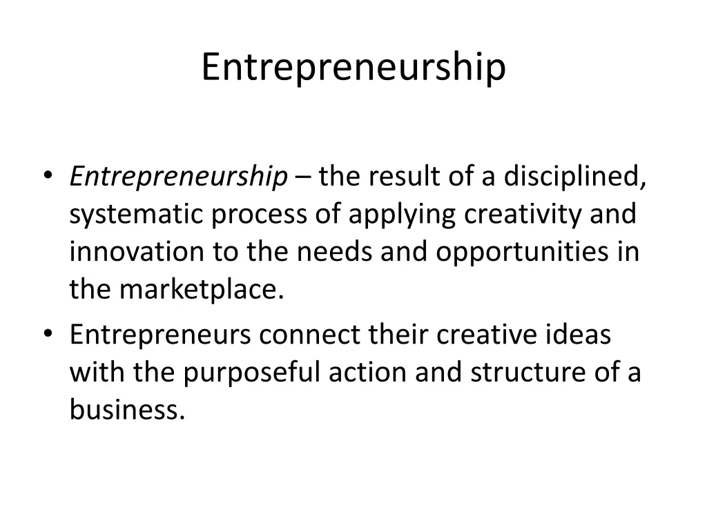 entrepreneurship 1