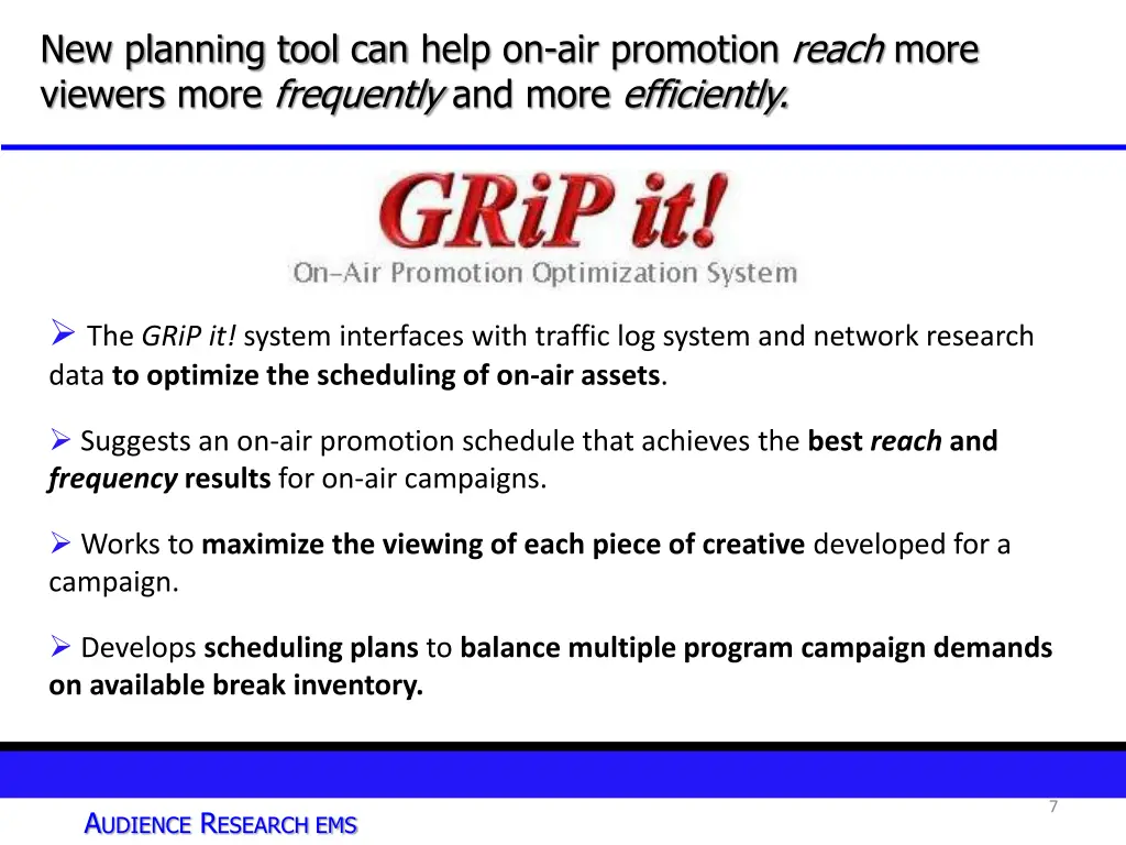 new planning tool can help on air promotion reach