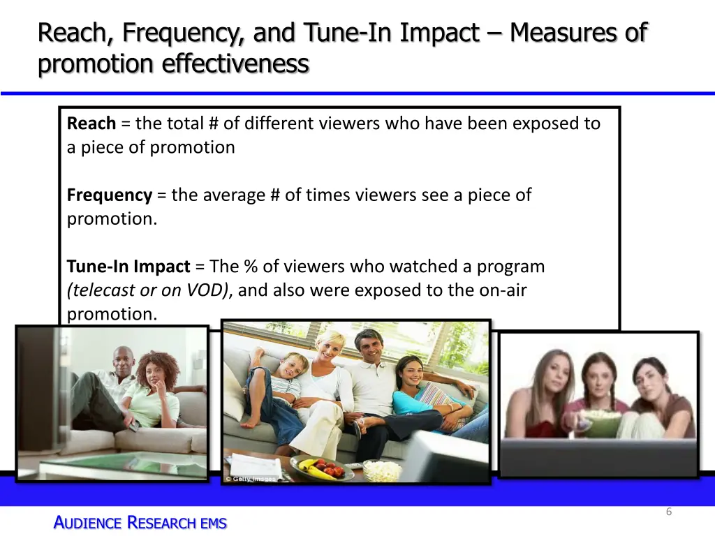 reach frequency and tune in impact measures