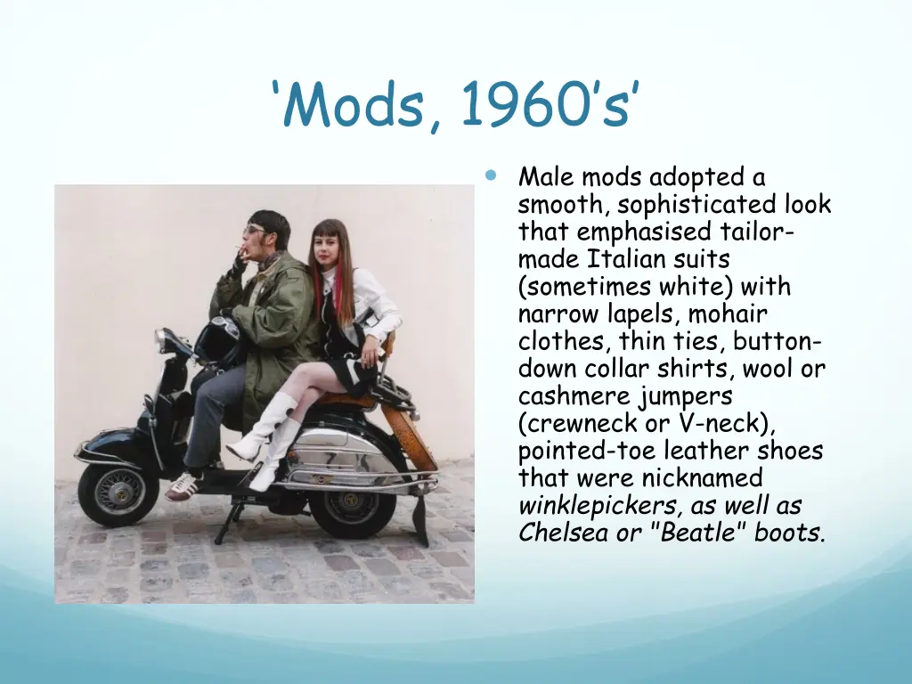 mods 1960 s