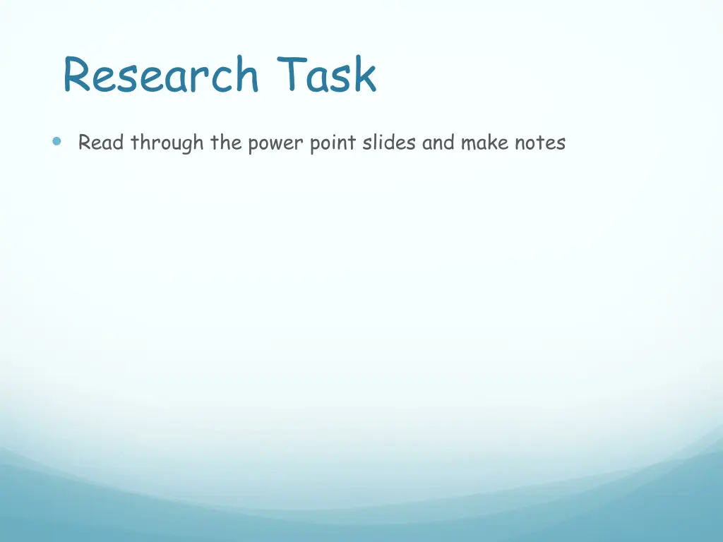 research task