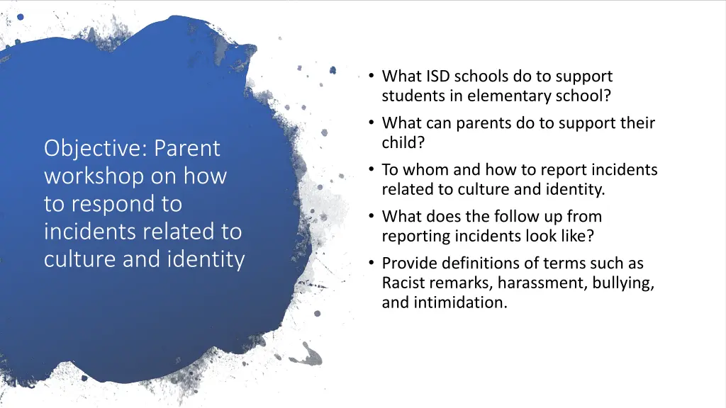 what isd schools do to support students