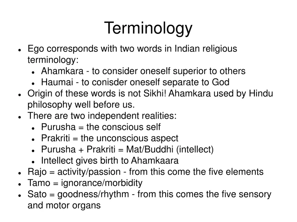 terminology