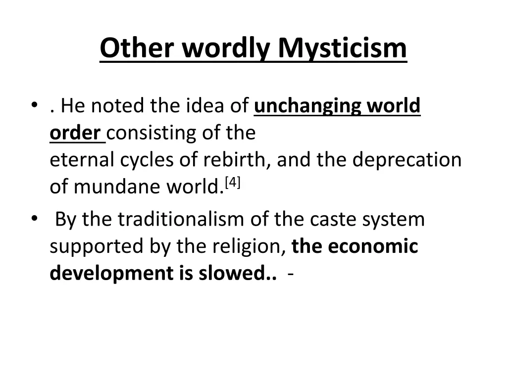 other wordly mysticism