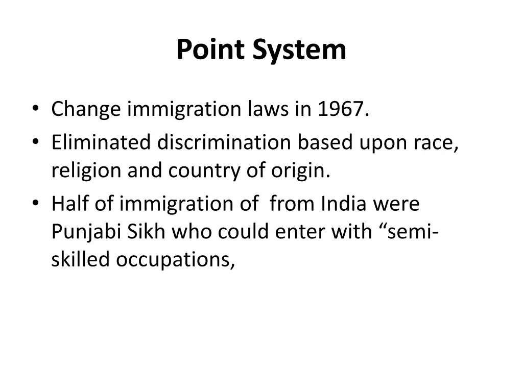 point system