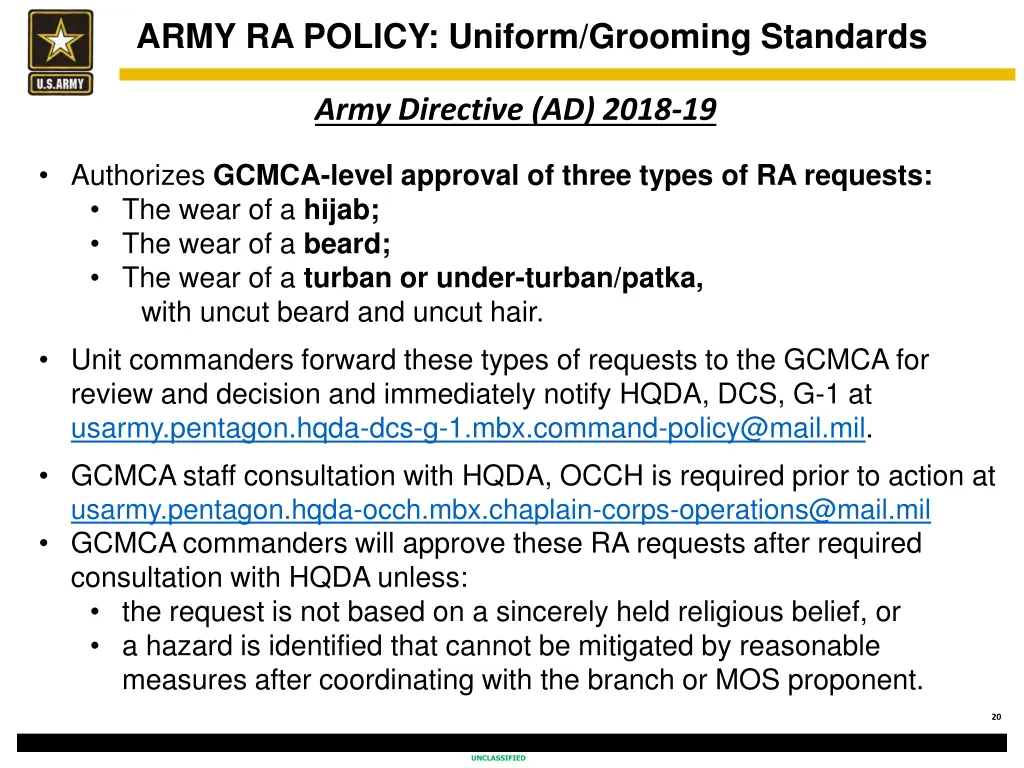 army ra policy uniform grooming standards 2