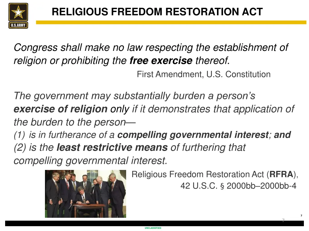 religious freedom restoration act