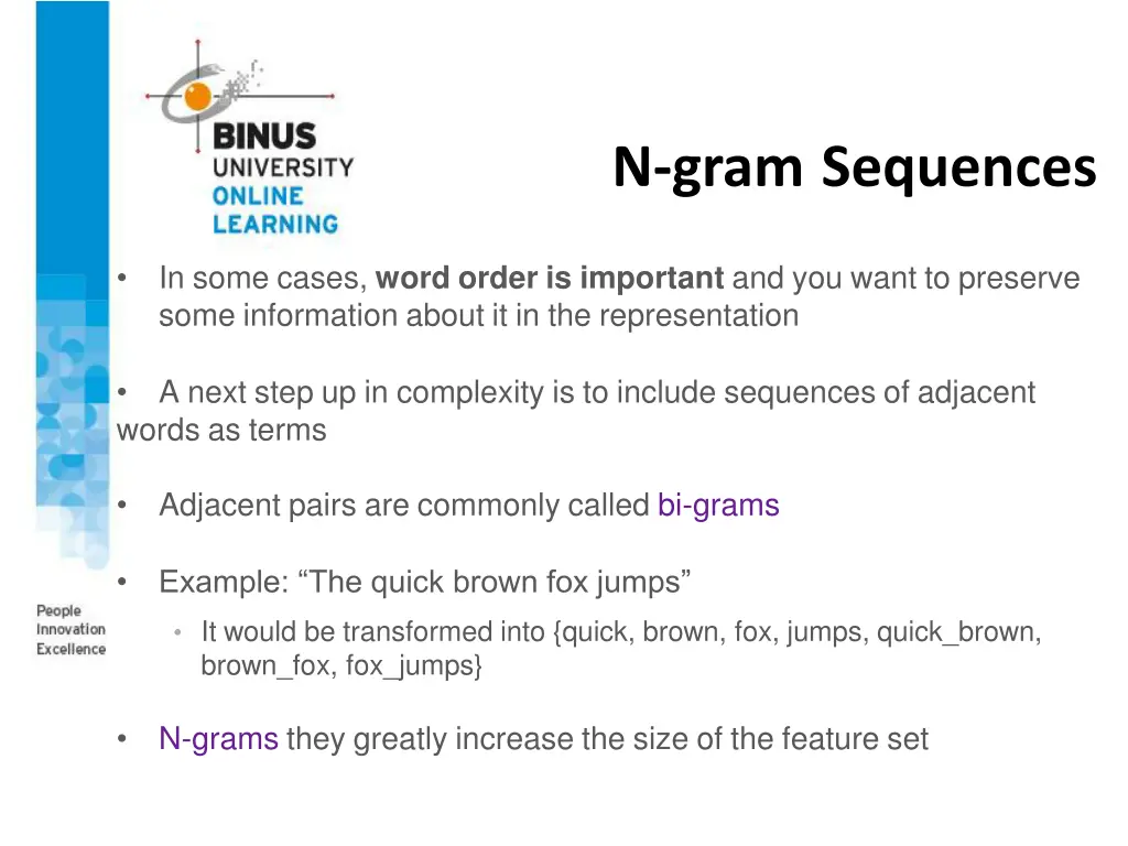 n gram sequences