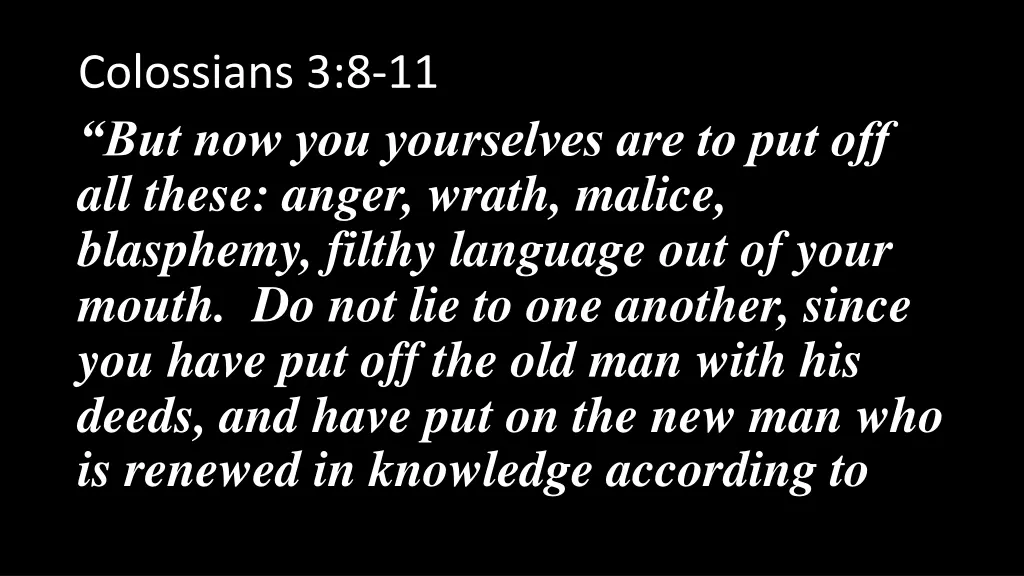 colossians 3 8 11 but now you yourselves