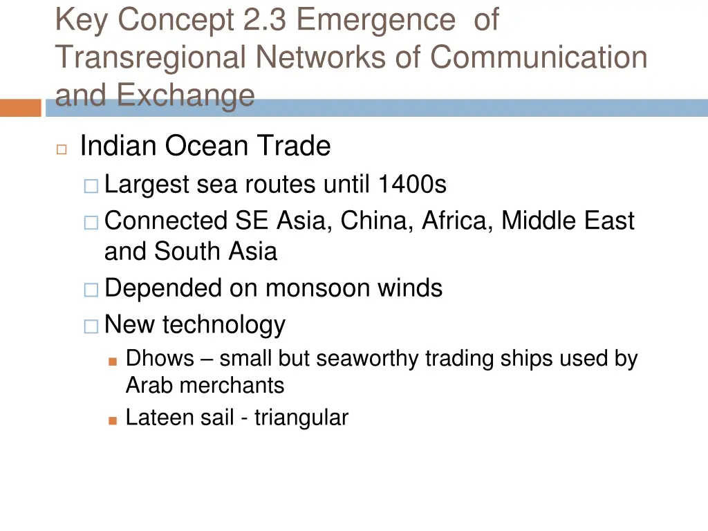 key concept 2 3 emergence of transregional 1