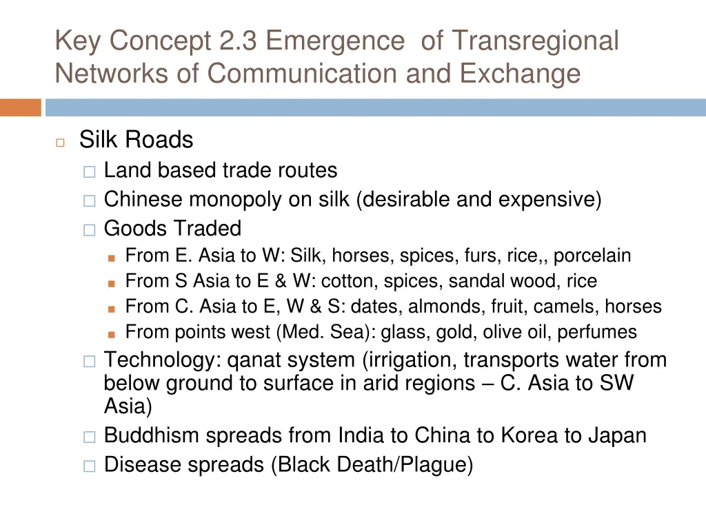 key concept 2 3 emergence of transregional