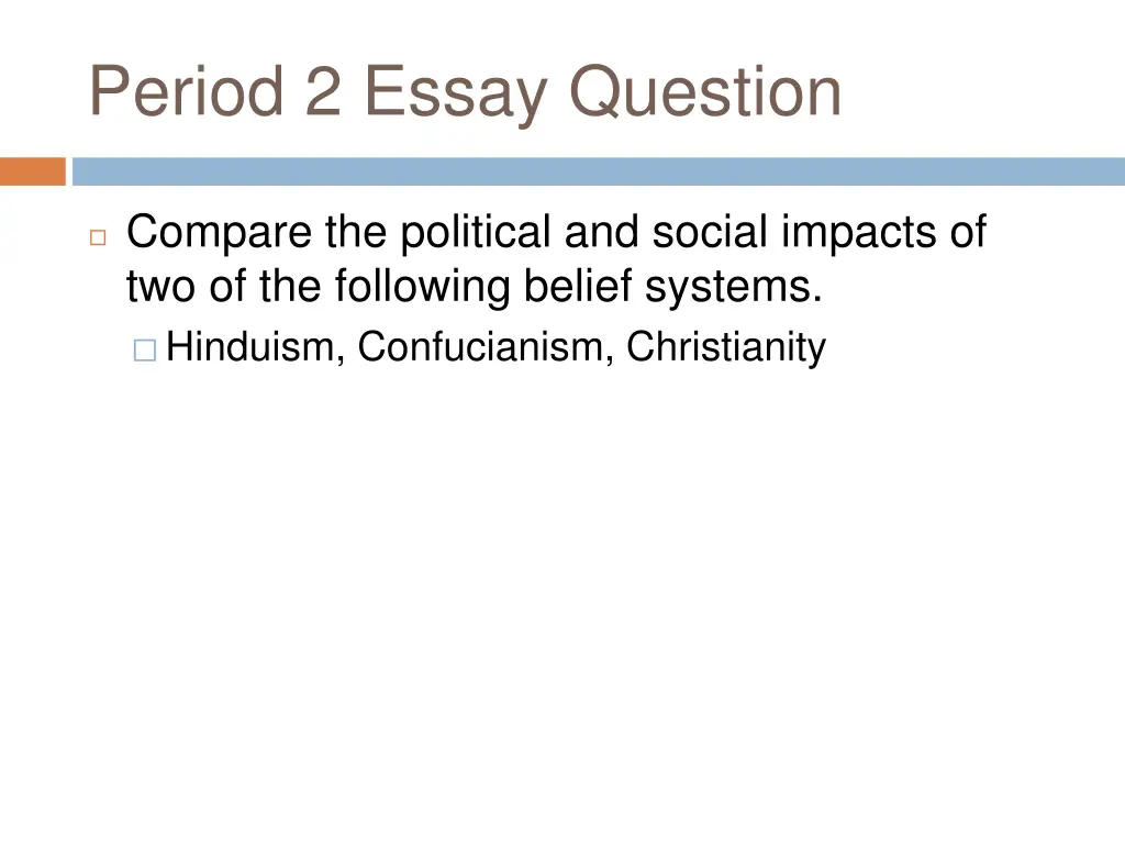 period 2 essay question