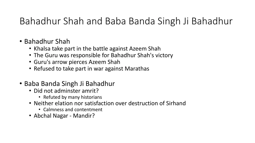 bahadhur shah and baba banda singh ji bahadhur