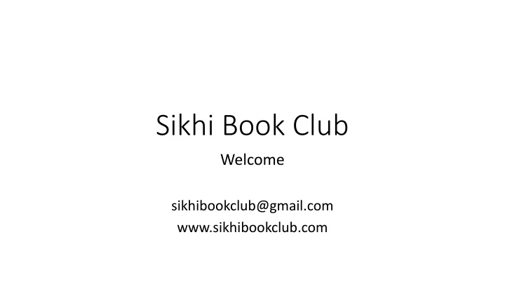 sikhi book club