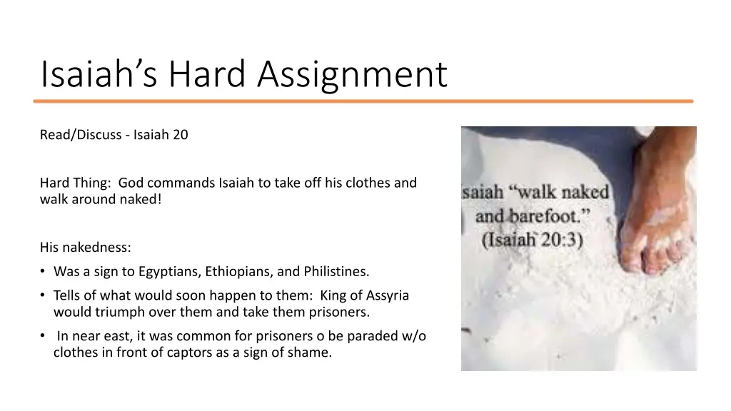 isaiah s hard assignment