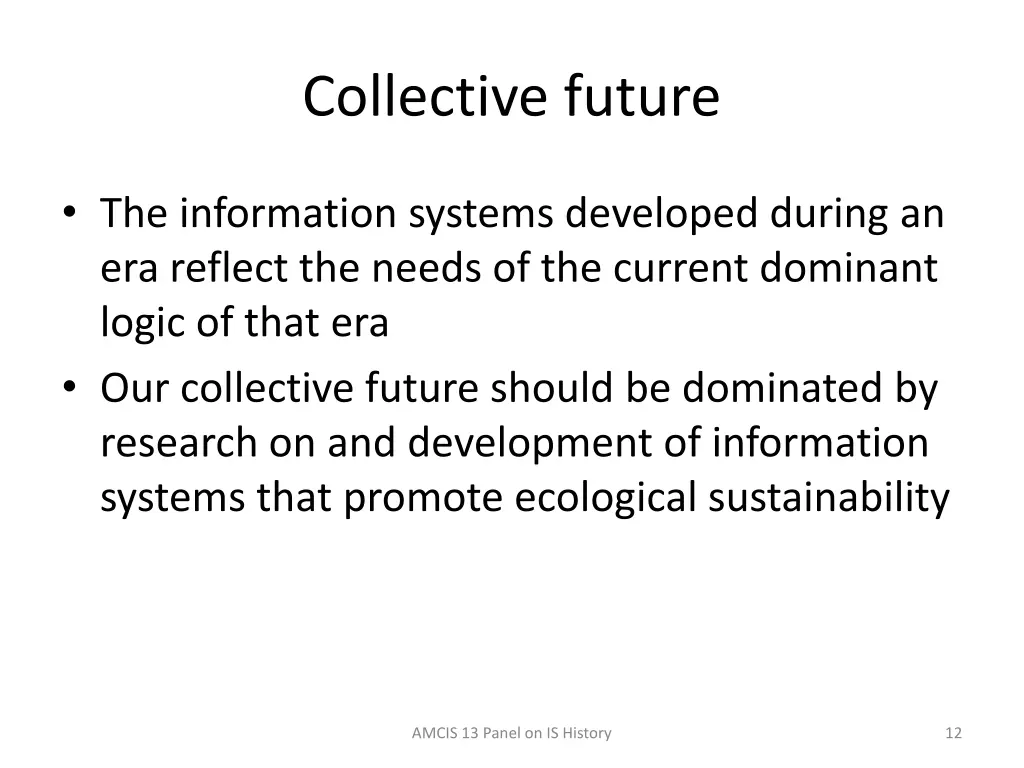 collective future