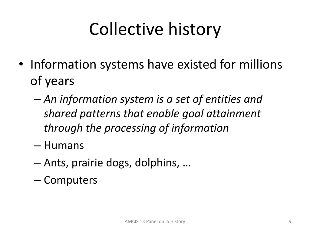 collective history