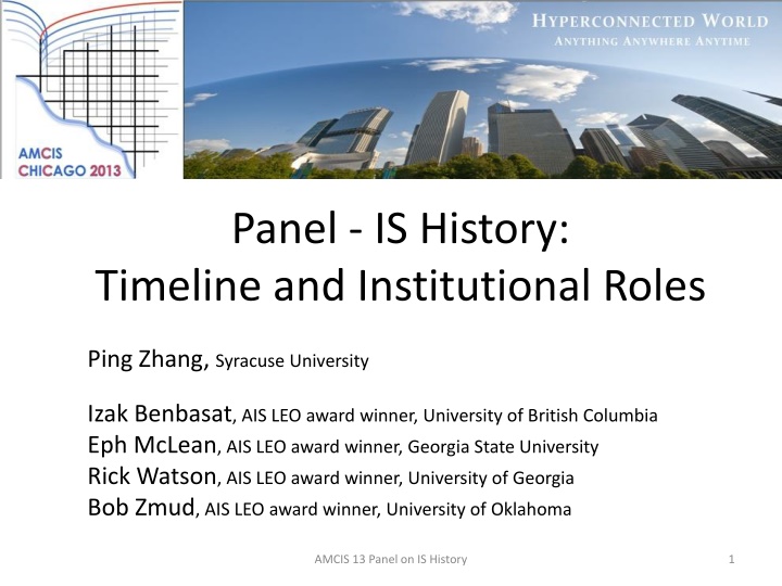 panel is history timeline and institutional roles