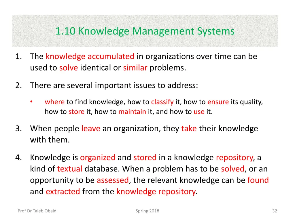 1 10 knowledge management systems