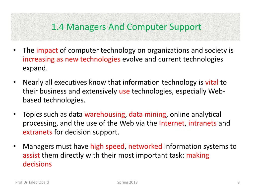 1 4 managers and computer support