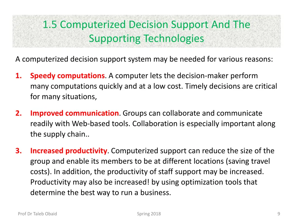 1 5 computerized decision support